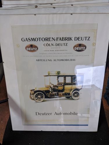 Original Deutz Werbung Automobilbau